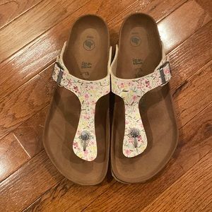 Birkenstocks.Never worn outside. Like new. Soles are still clean. Women size 10